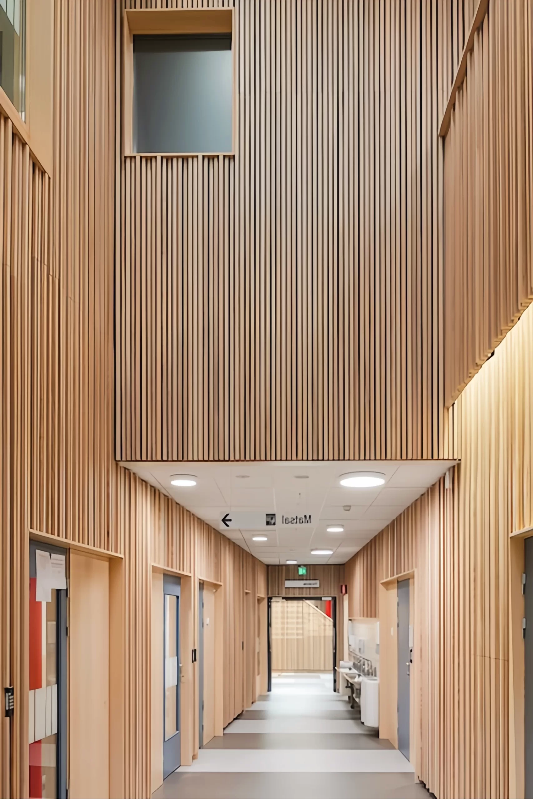 acoustic wooden slat wall panel