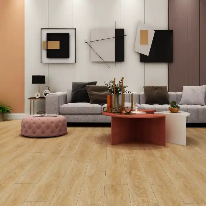LVT flooring beige color