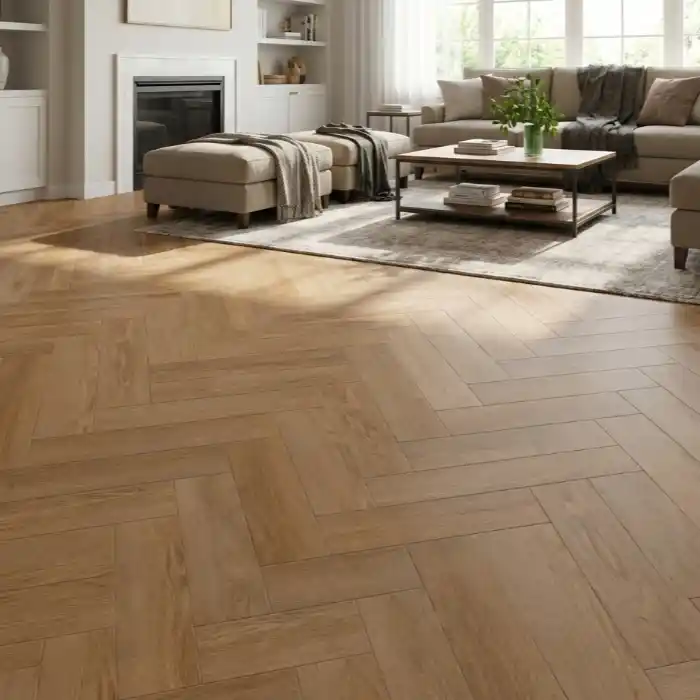 HL8186L-002 herringbone spc flooring factory