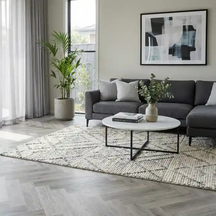 living roon herringbone spc flooring factory