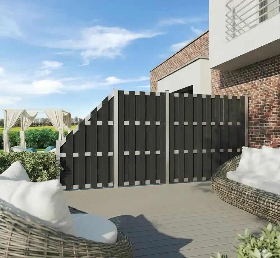 composite fence manufacturer green covering factory composite fence manufacturer