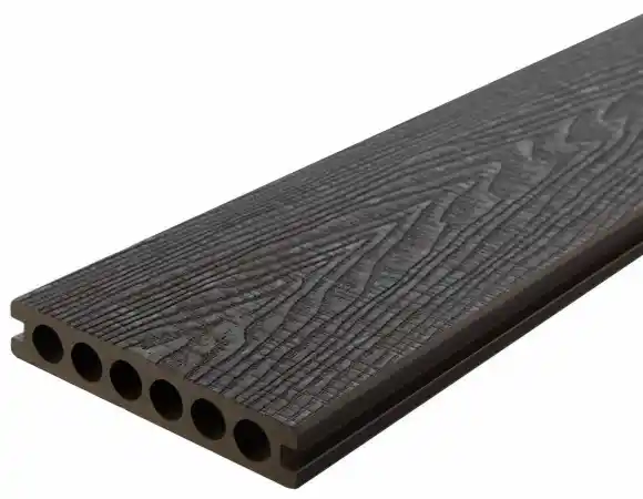 3D embossed woodgrain composite decking