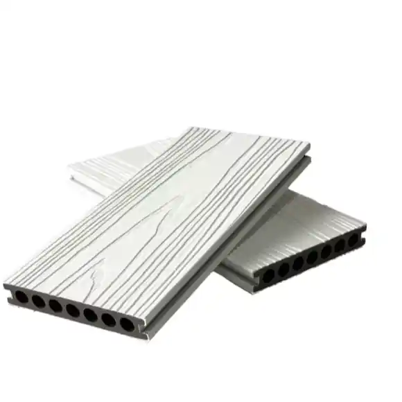 rubber white co-extrusion composite decking