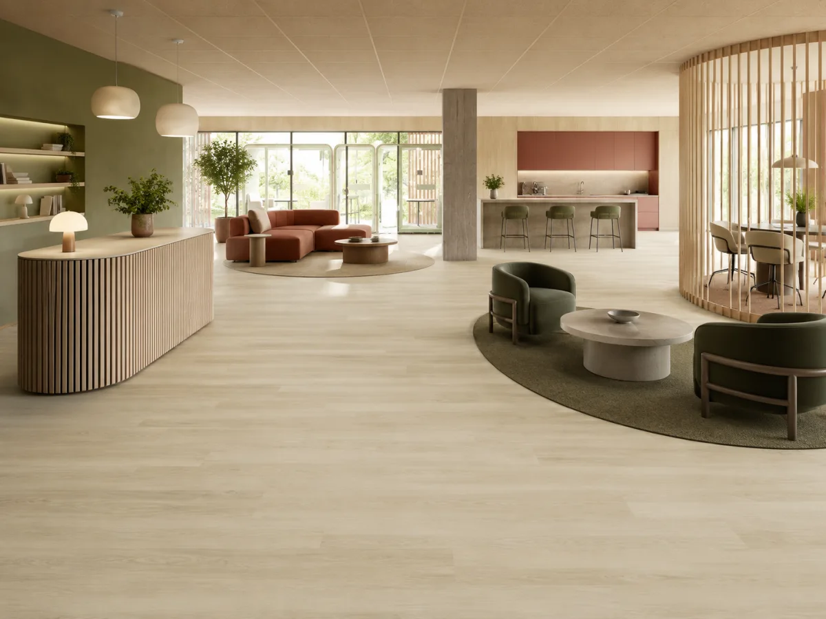 light-wood-look-lvt-flooring-modern-office.webp LVT flooring used in an apartment or commercial project
