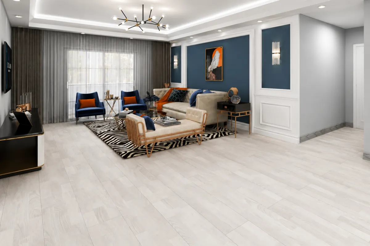 SPC flooring used in apartment project