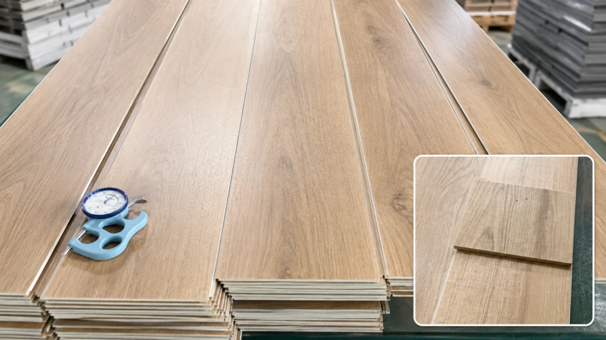 SPC flooring quality and dimensional testing equipment