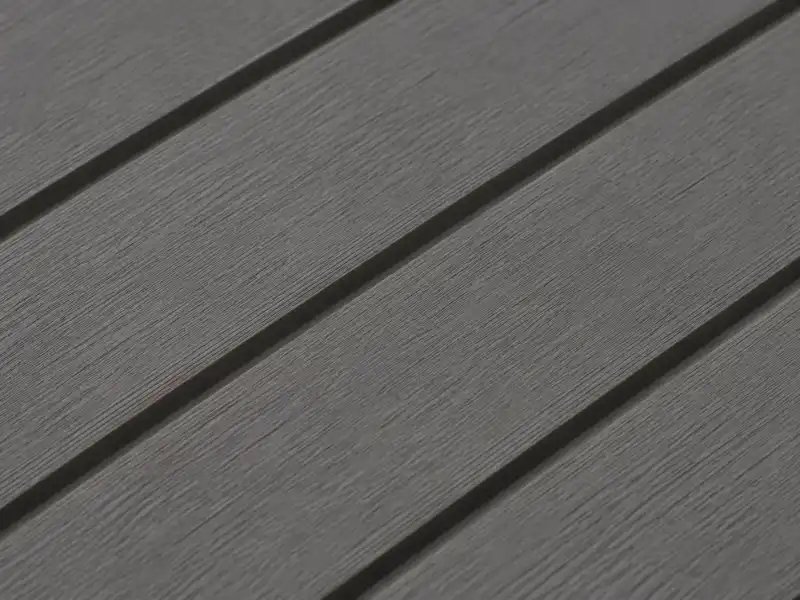 DB-surface-wide-groove Wide-grooved surface on a WPC decking board