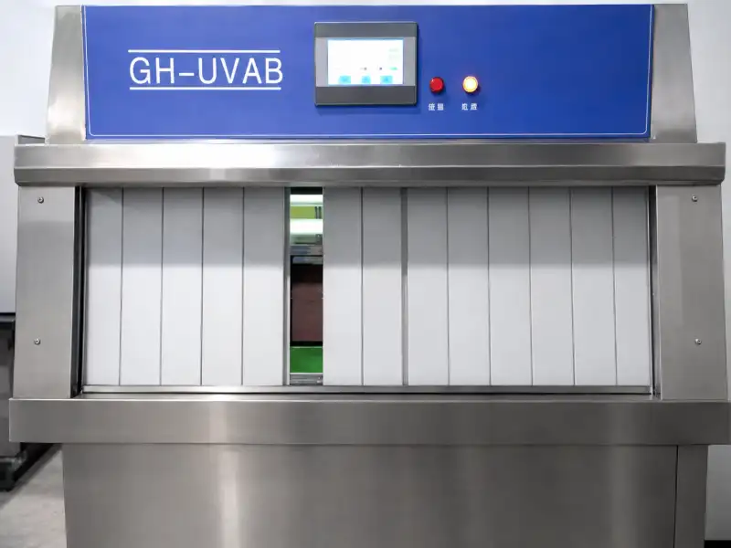 DB-test-uv-aging Accelerated UV aging test for composite deck boards
