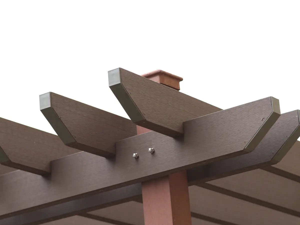 Composite outdoor pergola